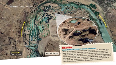 These satellite images of Indian rivers highlight environmental impacts of sand mining