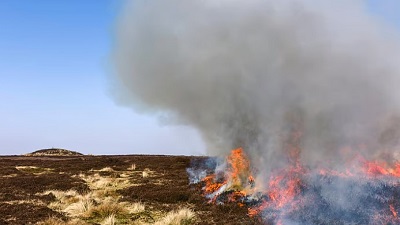 Peatland fire emissions in UK could surge by 60% with 2°C warming, study warns