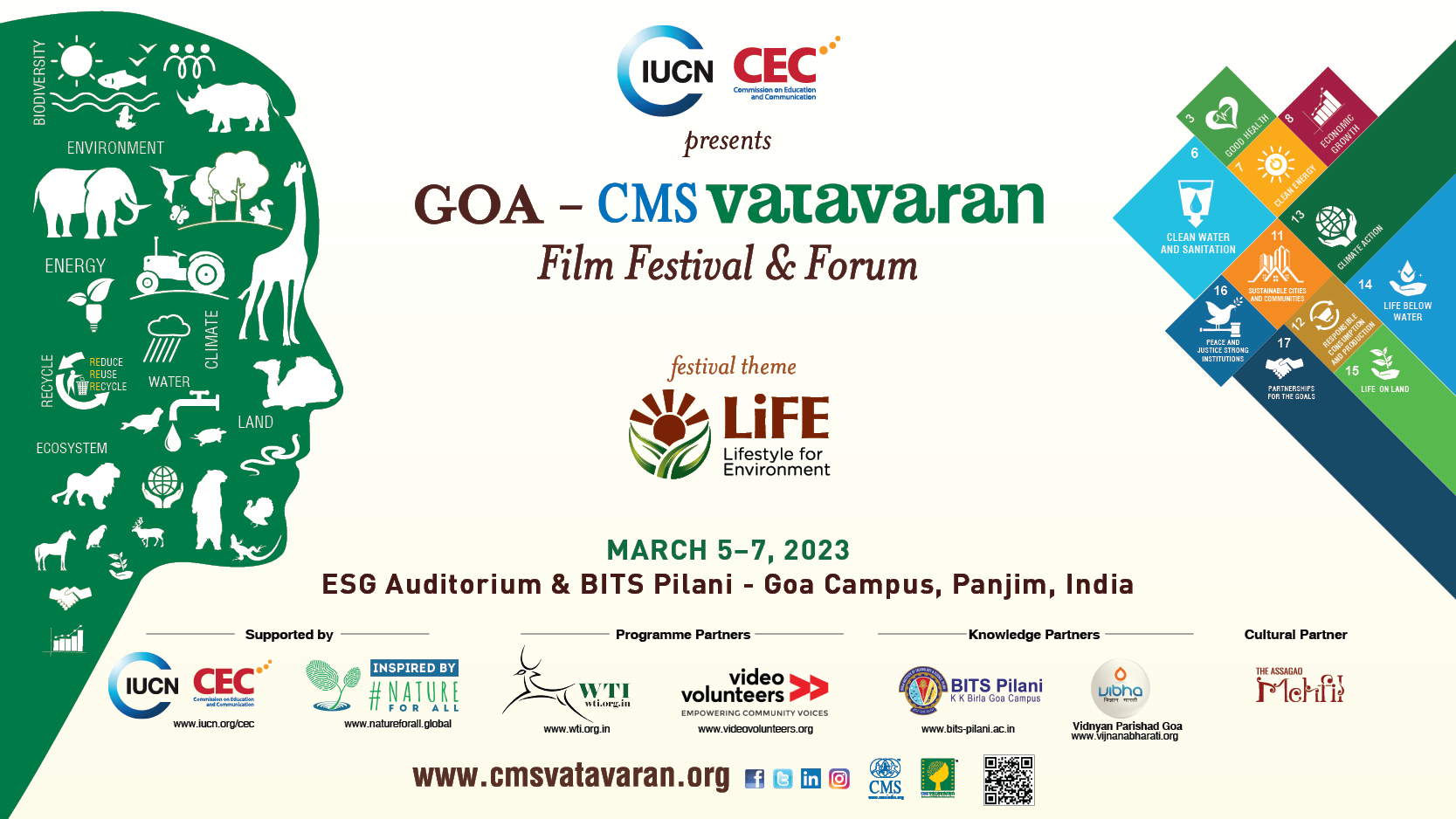 IUCN-CEC Presents GOA CMS VATAVARAN Film Festival & Forum On LIFE