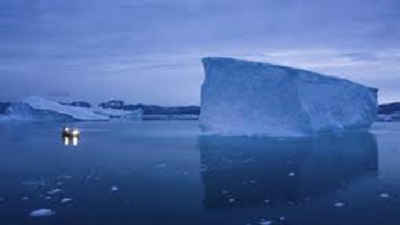 Microphones dropped into ocean off Greenland to record melting icebergs